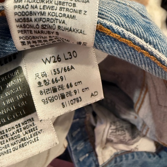 Levi’s Premium 501 Distressed Button-Fly Jeans – W26 L30 - Picture 3 of 4